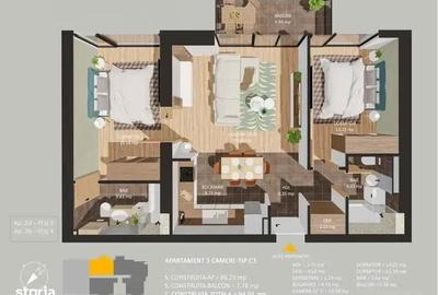 Apartament cu 3 camere în 13 Septembrie - 2