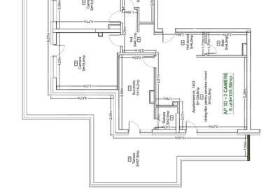 Penthouse cu 3 camere, terasa panoramica de 56 mp si priveliste superba ,Zorilor