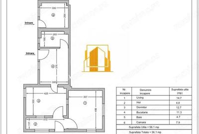 Apartament cu 2 camere semidecomandat în Trivale - 7