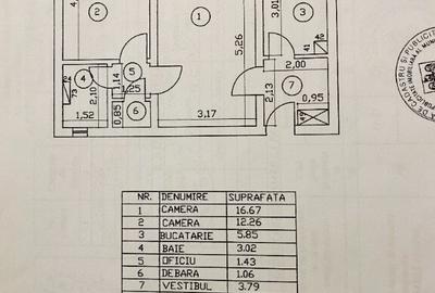 Proprietar Apartament 2 Camere (Obor - Doamna Ghica): 48,52 mp - 12