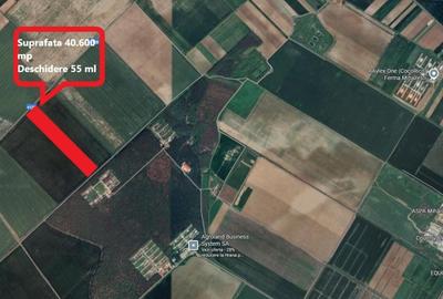 Mihailesti - Giurgiu Teren intravilan - 40.600 mp, deschidere 55 ml