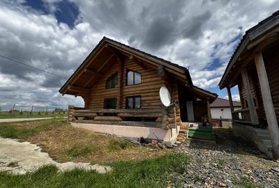 Doua cabane din bustean rotund, 120 mp utili, 1200mp teren, zona Balcesti - 2