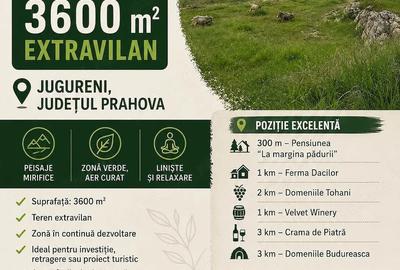 Teren de 3600 mp, în Jugureni - 1