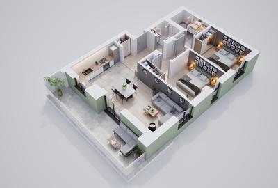 Apartament 3 camere | Complex nou cu boxe și parcări subterane disponibile - 13