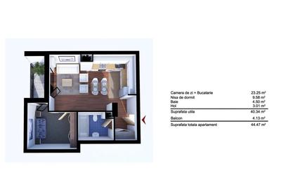 Apartament cu 2 camere semidecomandat, mobilat în Gheorgheni - 7