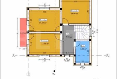 Casă cu 4 camere cu Teren 500 Mp în Central - 1