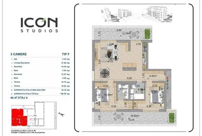 Mosilor apartament cu 3 camere in ansamblul ICON Studios - 6