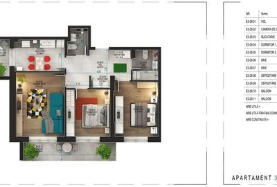 Apartament 3 camere - Pallady - PARCARE BONUS - 10