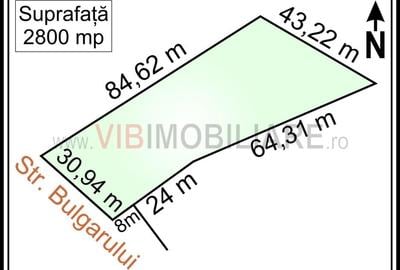 Magurele, Varteju - Str. Bulgarului, teren intravilan, suprafata 2.800 mp