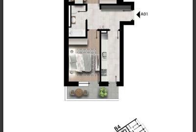 Apartament cu 2 camere decomandat în Păcii - 1