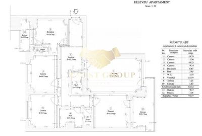 Apartament cu 4 camere decomandat în Parcul Circului