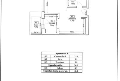 Garsonieră semidecomandată, mobilată în Titan - 14
