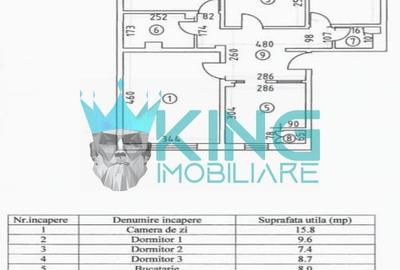 4 Camere cu 2 bai si balcon etaj intermediar izolat exterior in Inel 2