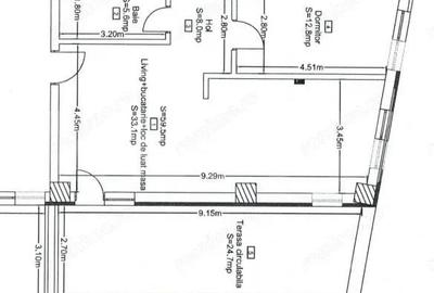 Apartament cu 2 camere semidecomandat în Central