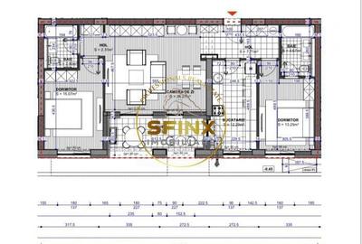 Apartament cu 3 camere în Tunari - 1