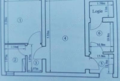 Apartament cu 2 camere nedecomandat în Podu Roș - 1