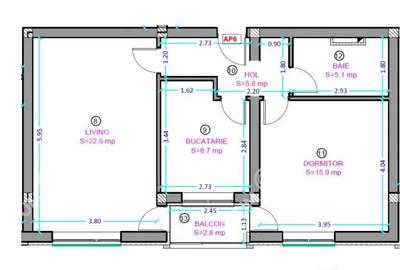 Apartament cu 2 camere decomandat în Vasile Aaron - 7