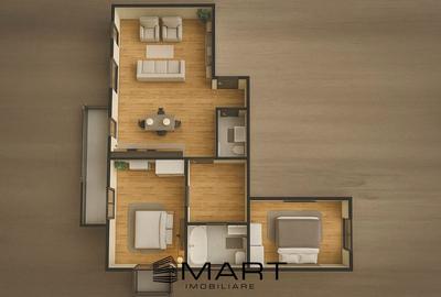 Apartament nou cu 3 camere decomandate zona Calea Surii Mici - 3