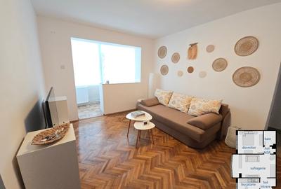 Apartament cu 2 camere semidecomandat în Dacia