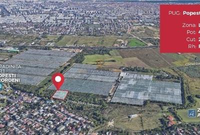 Vanzare teren intravilan, 6994 mp, deschidere ampla, Popesti-Leordeni - 2