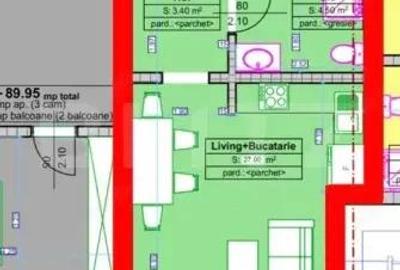 Apartament 2 camere, 60.35 mp, zona Centru - 2