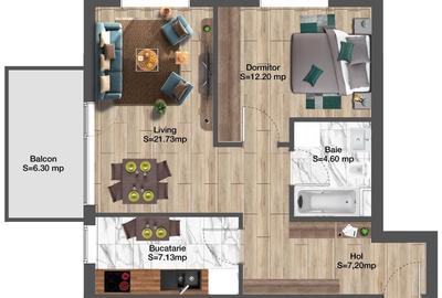 Apartament 2 camere, bloc nou Copou - Gradina Botanica, vedere spre oras - 2