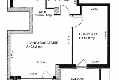 Apartament cu 2 camere în Turnișor - 15