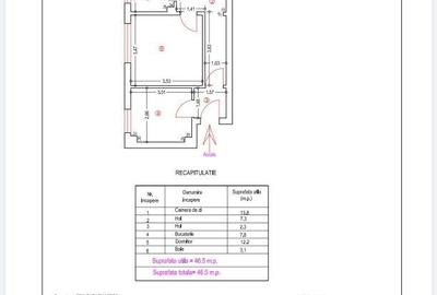 Apartament cu 2 camere decomandat în Central