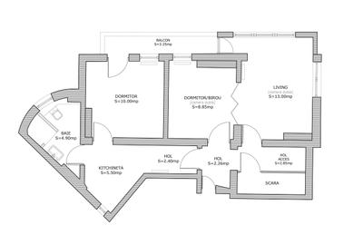 Apartament cu 3 camere decomandat în Victoriei - 3