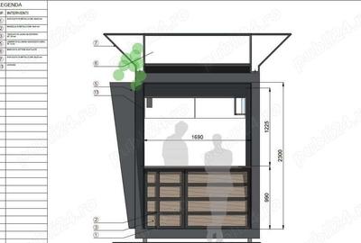 Container modular comercial - cafea, food, bar - 1