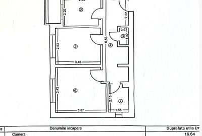 Tomis Nord - piața Ciresica 3 camere decomandate 67 mp - 2