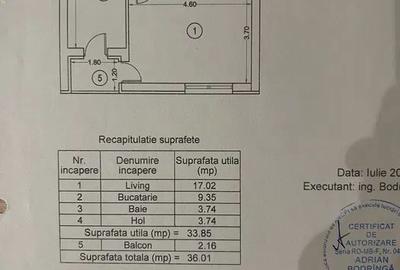 Garsonieră decomandată, mobilată în Lujerului - 8