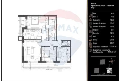 Apartament cu 4 camere decomandat în Răcădău - 2