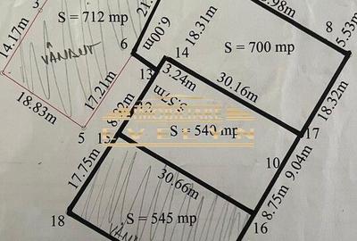 Teren de 540 mp, în Central