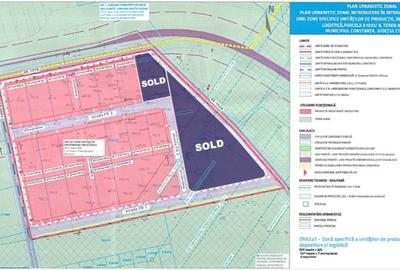 Teren 1100 mp Constanta - constructii hale productie, depozitare, logistica