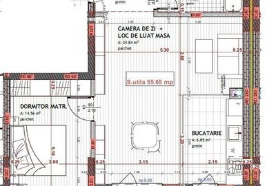 Apartament cu 2 camere semidecomandat, mobilat în Florești - 28
