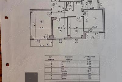 Apartament cu 3 camere decomandat în Central - 1