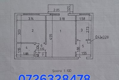 Apartament cu 2 camere semidecomandat în Drumul Taberei - 1
