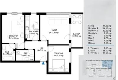 Apartament cu 3 camere decomandat în Theodor Pallady - 9
