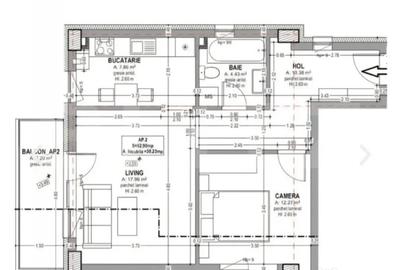 Apartament cu 2 camere semidecomandat în Sud