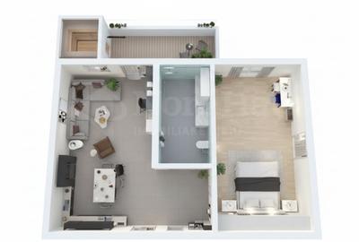 Apartament cu 2 camere decomandat în Țiglari - 5