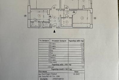 Apartament cu 3 camere decomandat în Giurgiului