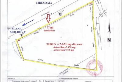 Teren de vanzare 2.631 mp, Slanic Moldova - Ciresoaia, Bacau - 1