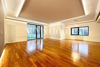 Apartament spatios cu 4 camere, partial mobilat modern, parcare, paza, terase