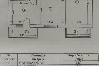 Apartament cu 2 camere decomandat în Crihala - 1