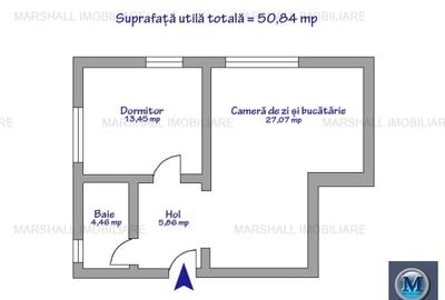 Apartament 2 camere de vanzare, zona Sud, 50.84 mp #15005 - 10