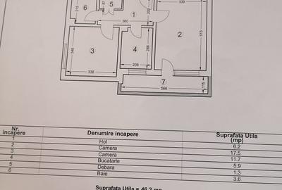 Apartament cu 2 camere decomandat în Tomis Nord