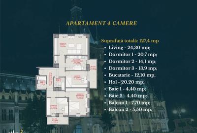 Apartament cu 4 camere în Bucium - 7