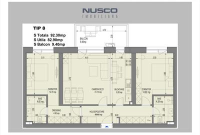 Apartament cu 3 camere decomandat în Pipera - 2