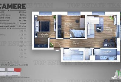 Apartament 3 camere si 2 bai bloc nou sector 6 Apartament 3 camere si 2 bai bloc nou sector 6 - 2